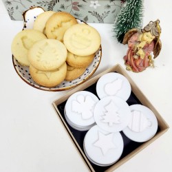 Minis emporte-pièces 3D pour la création de sablés de Noel