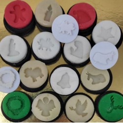 Minis emporte-pièces 3D pour la création de sablés de Noel