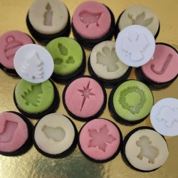 Minis emporte-pièces 3D pour des sablés autour de la crèche de Noel