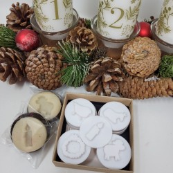 Minis emporte-pièces 3D pour des sablés autour de la crèche de Noel