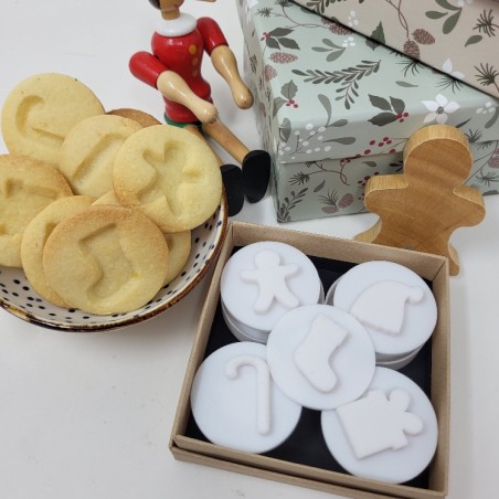 Minis emporte-pièces 3D pour des sablés particulier pour les enfants à Noël