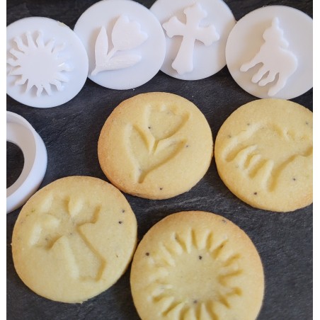 Minis emporte-pièces 3D pour des sablés religieux de Paques