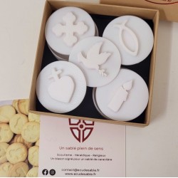 Minis emporte-pièces 3D pour la création de minis sablés religieux